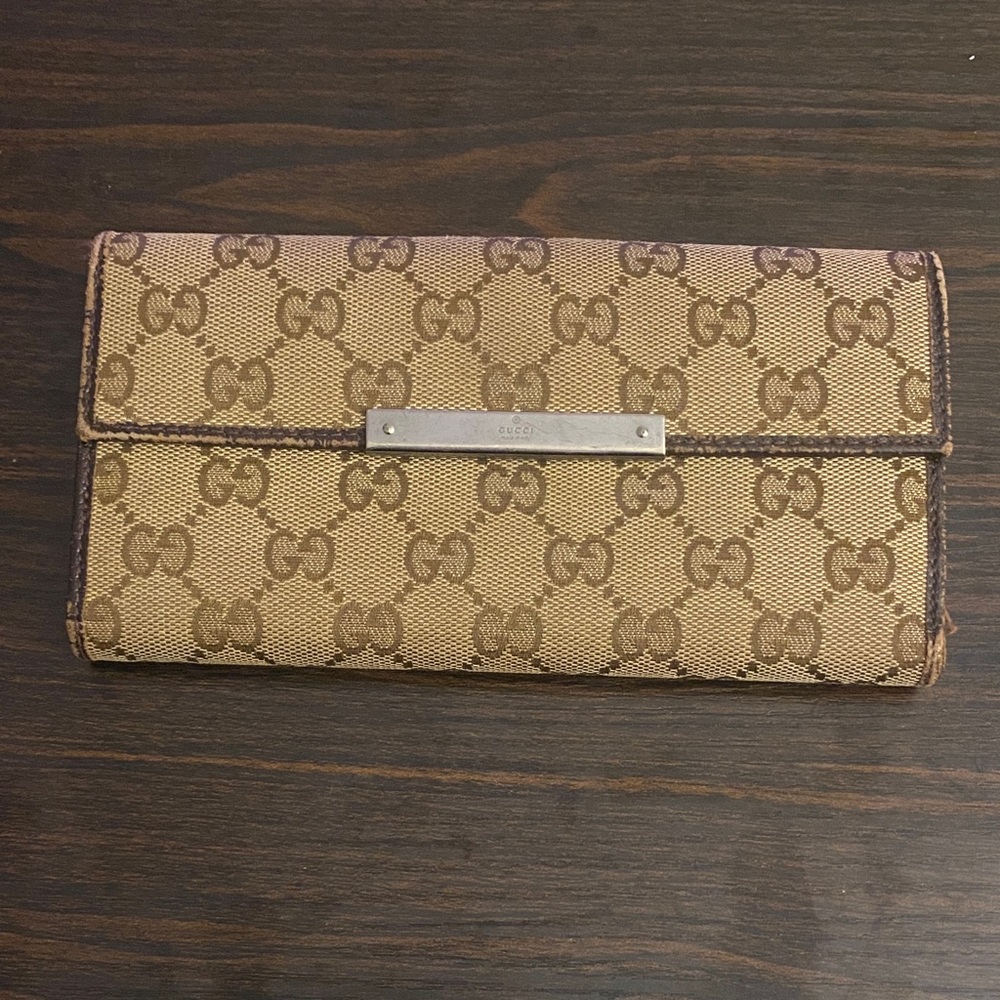 Gucci GG Supreme Monogram Canvas Long Wallet